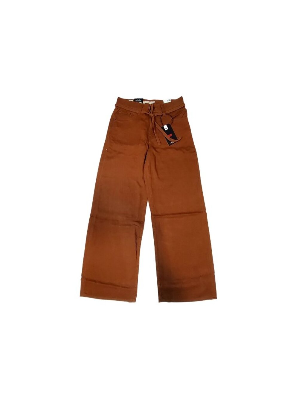 Levis XL Straight Lightweight Linen Blend High Rise Brown Pants Size W24 L31